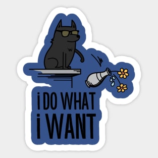 I Do What I Want - Schipperke version Sticker